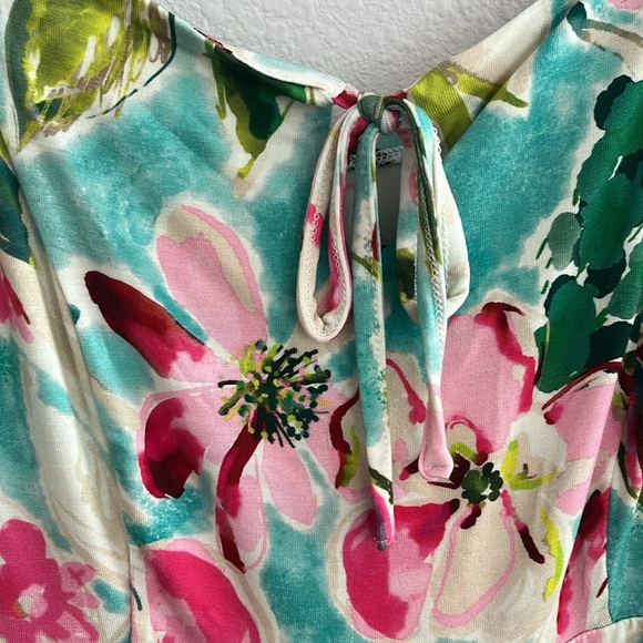 Torrid Tropical Floral Super Soft Knit Midi Dress NWT Size Large - Picture 6 of 11